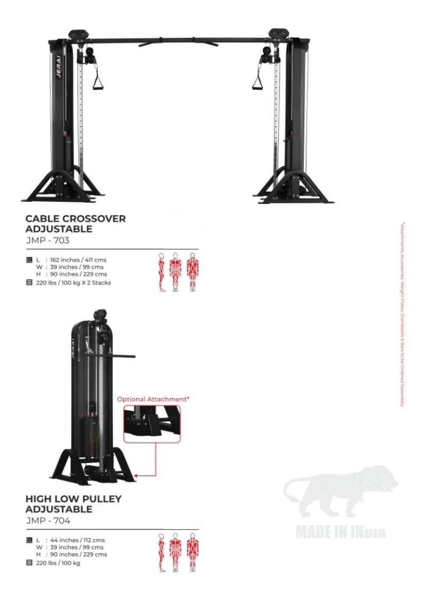 CABLE CROSSOVER ADJUSTABLE